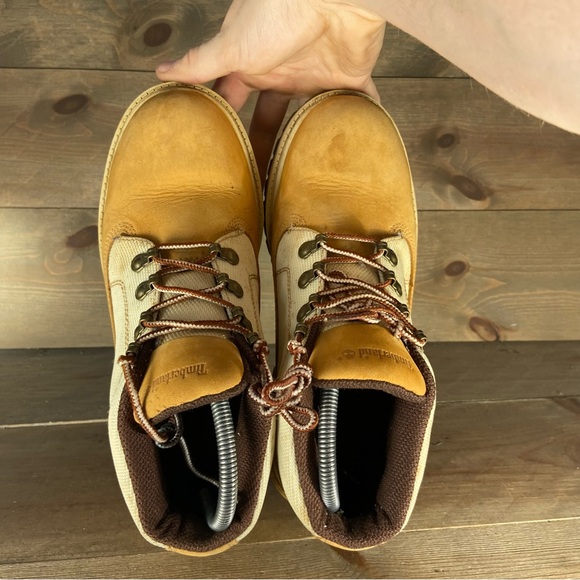 Timberland Womens size 6 shoes wheat brown lace up ankle chukka boots - Picture 6 of 8